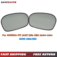 Pair Wing Side Mirror Glass Lens Non-Heated For Honda Jazz FIT GE6 GE8 2009-2014 6B93BC-57