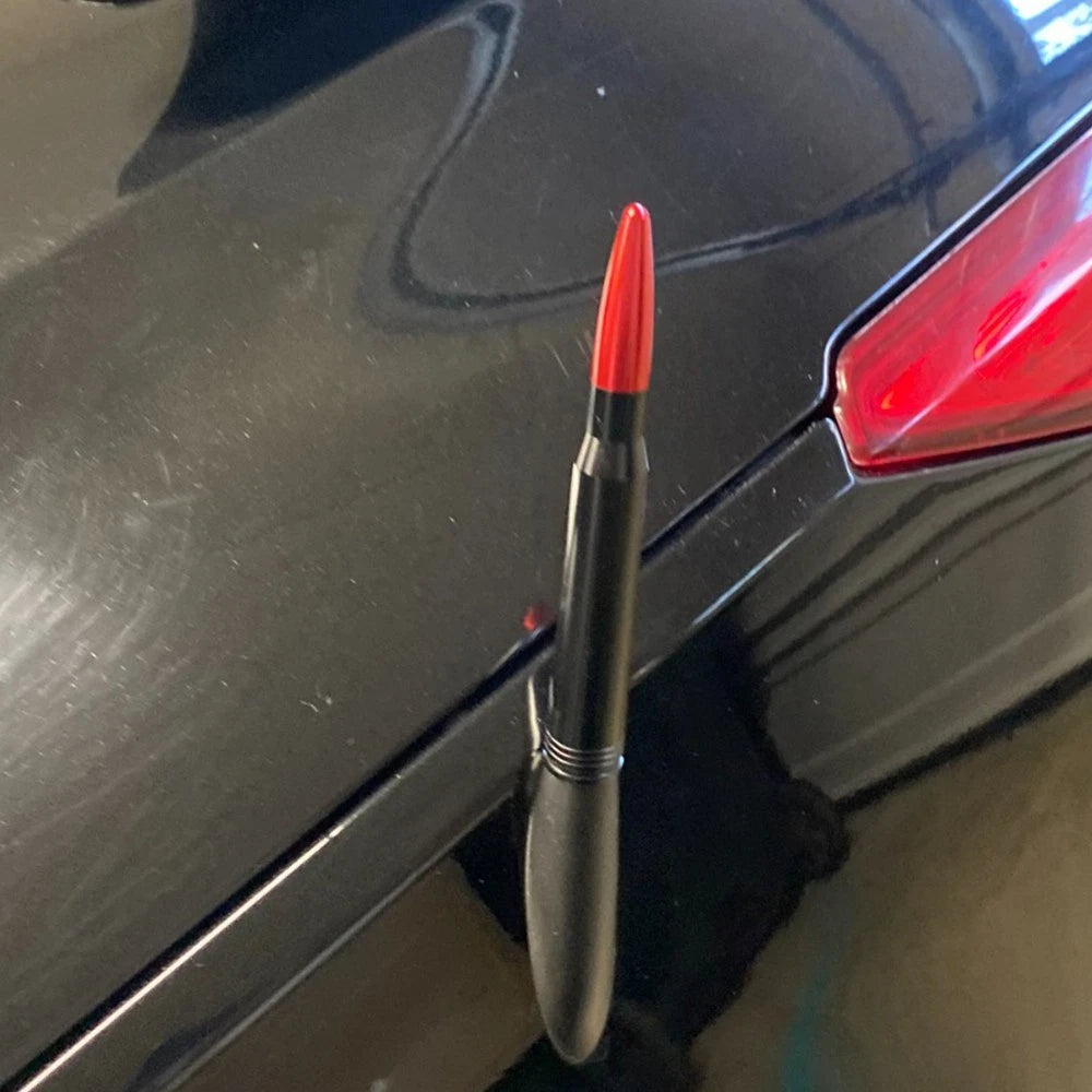 50 Cal Aluminum Bullet Short Antenna Kit Red Fits For Dodge Ram 1500 2500 3500 A 6B93BC-57