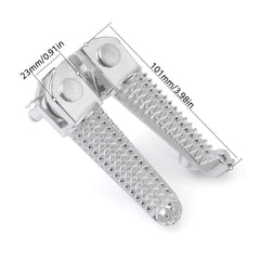 2x Front Foot Pegs For Yamaha XJR1300/SP 1999-2018 FZ6R 2009-2017 XVS950 2014-23