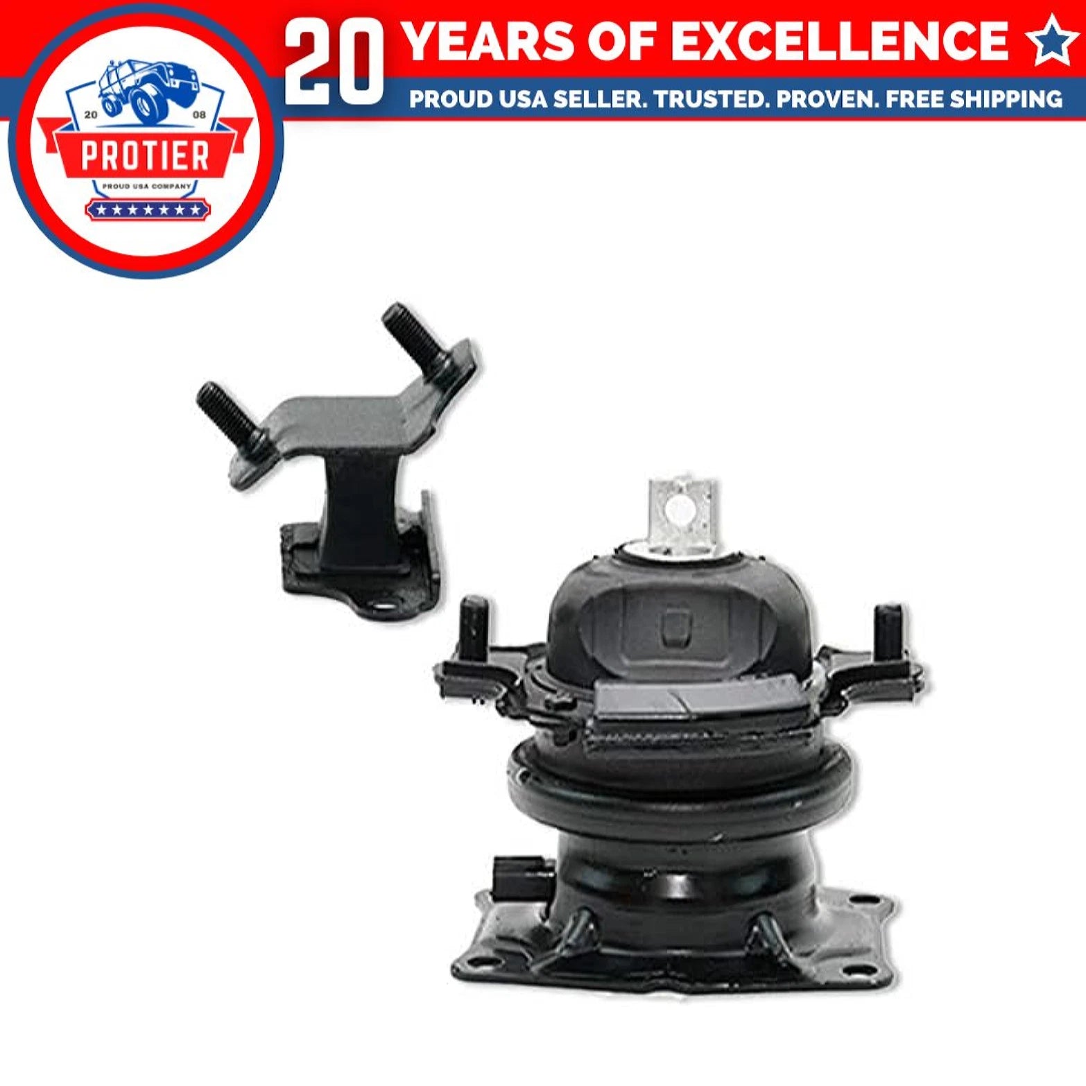 Fits 2005-2006 Honda Odyssey 3.5L i-VTEC AUTO Front Motor & Rear Trans Mount 6B93BC-57