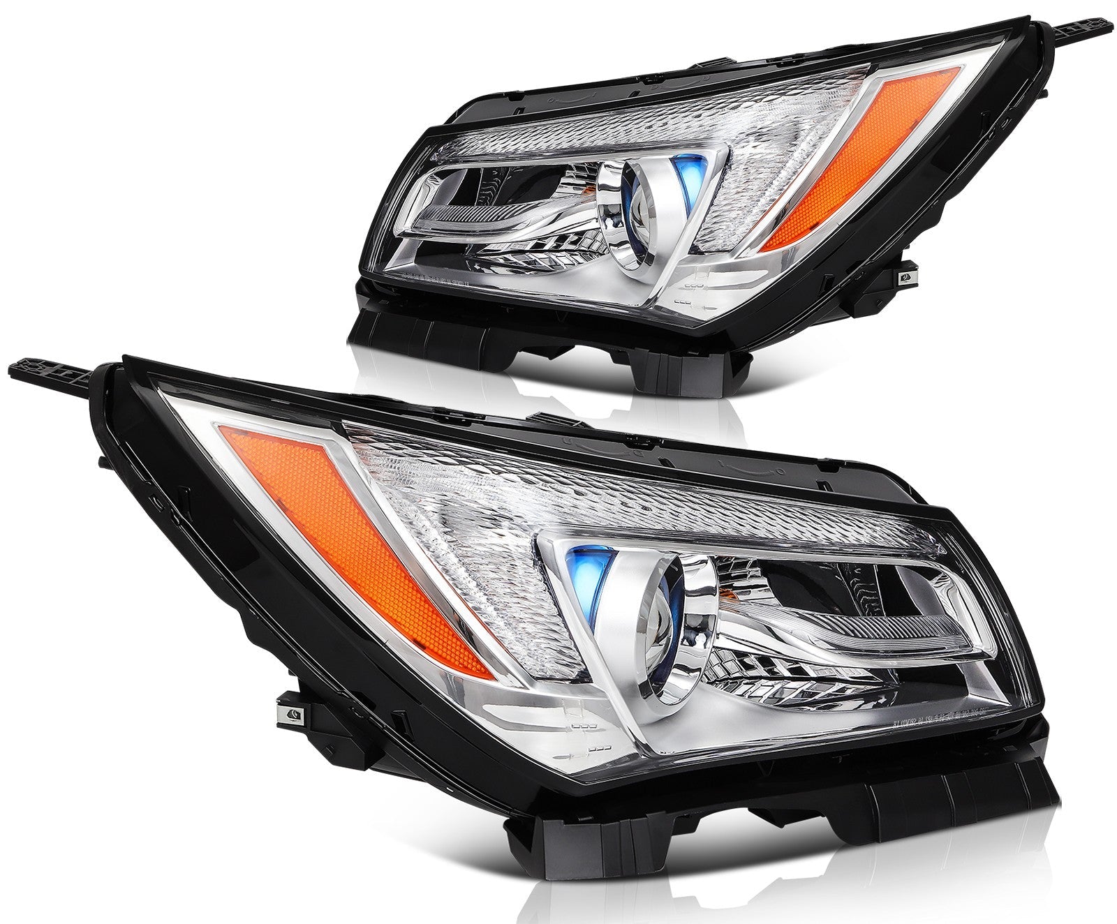 ECCPP Headlights Assembly For Buick LaCrosse 2.4L 3.6L 2014-2016 Pair Chrome 6B93BC-57