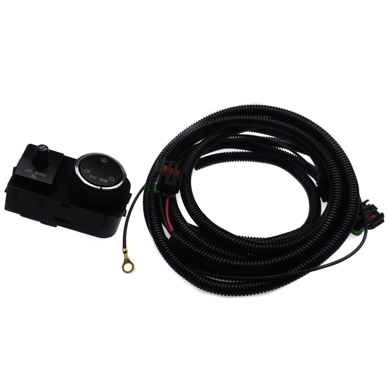 Headlight Lamp Switch & Wiring Harness For Chevy Silverado GMC Sierra 25858705 6B93BC-57