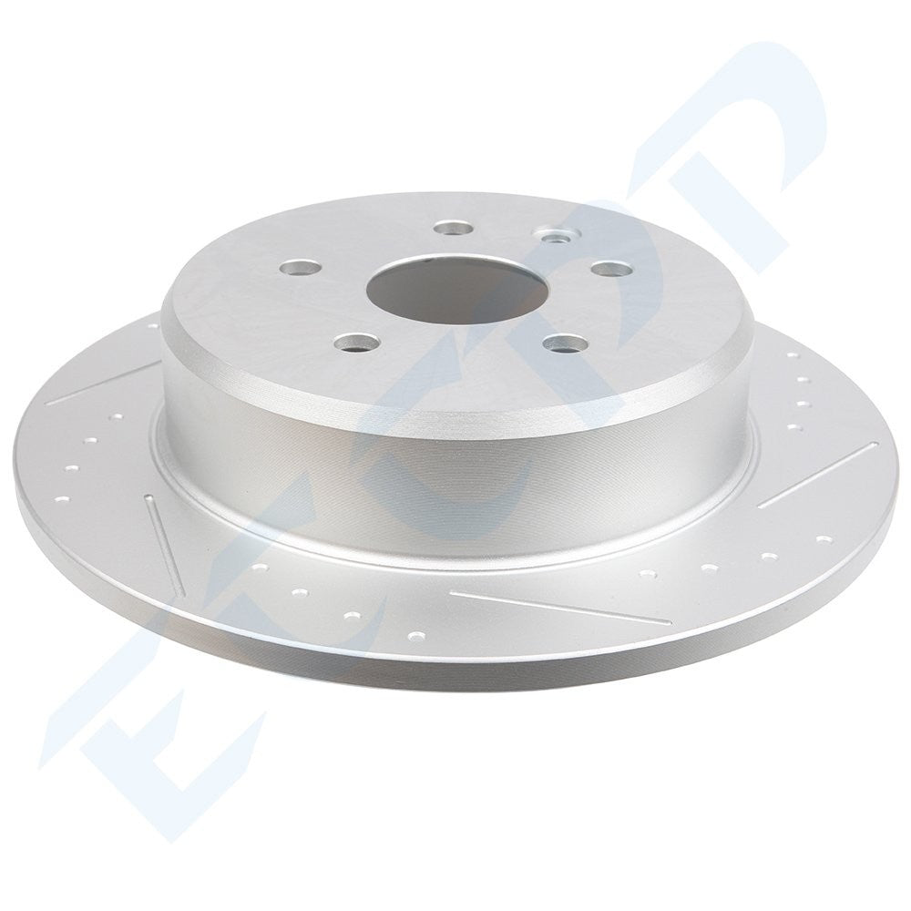 2Pcs Rear Slotted Brake Discs Rotors Fits Lexus GS300 GS400 GS430 IS300 SC430 6B93BC-57