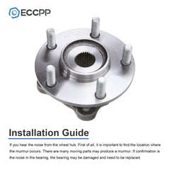 1Pc Wheel Hub Bearing Front AWD For Mitsubishi 3000GT Lancer Evolution NON-ABS 6B93BC-57