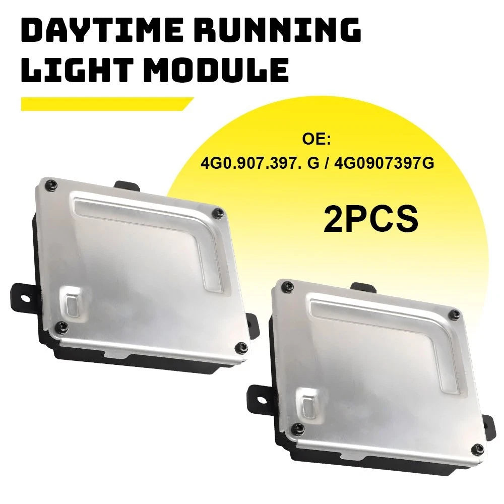 2X 4G0907697G Daytime Running Light Control Module For 2014-17 VW Golf MK7 A 6B93BC-57