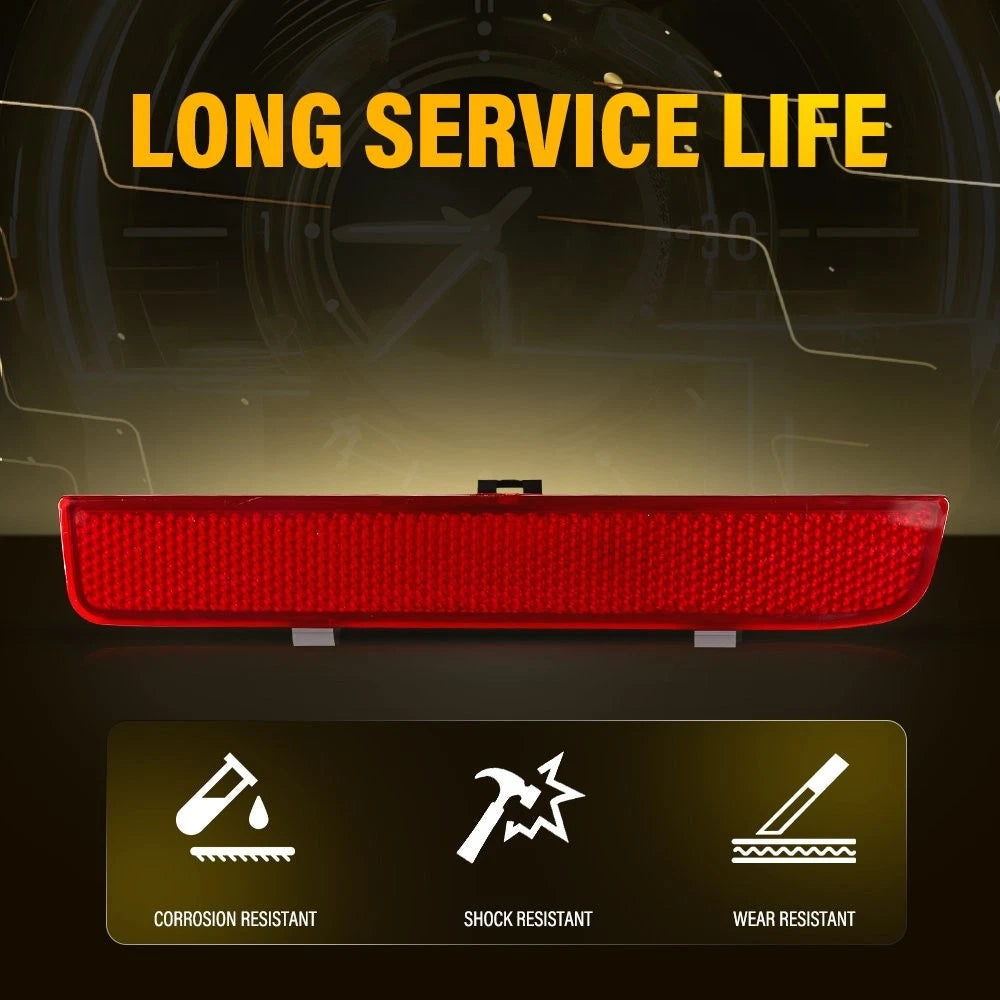 2X For Land Rover Range Rover L322 2003-2012 Red Bumper Rear Reflector Trim EOA 6B93BC-57