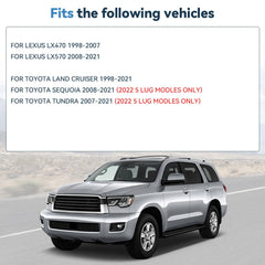 2 Pcs 1.5'' 5x150 Hub Centric Wheel Spacers 14x1.5 For Toyota Tundra Lexus LX570 6B93BC-57