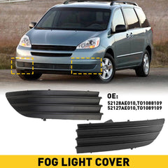 Left Right Fog Light Cover For 2004-2005 Toyota Sienna TO1089109 TO1088109 EOA 6B93BC-57