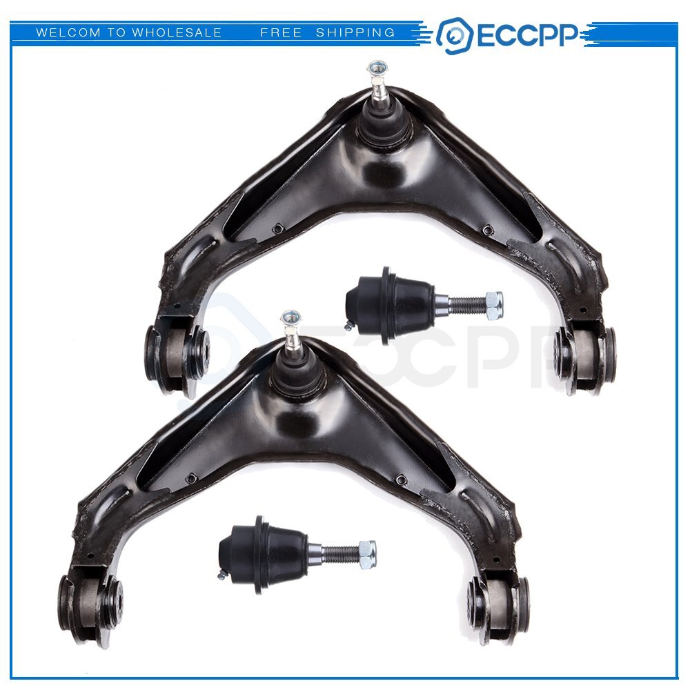 Front Upper Control Arms Lower Ball Joints Suspension Kit For GMC Sierra Yukon
