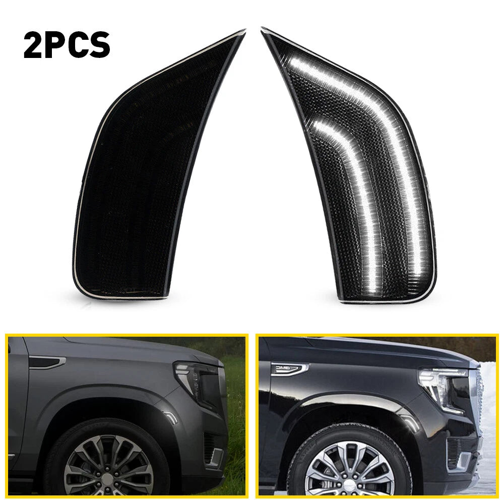 Smoke LED Side Marker For Light 21-23 Chevrolet Tahoe Cadillac Suburban Escalade 6B93BC-57