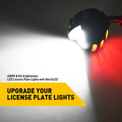 2PCS LED License Plate Light Replacement 6000K for Ford F-150 F-250 F-350 Ranger 6B93BC-57