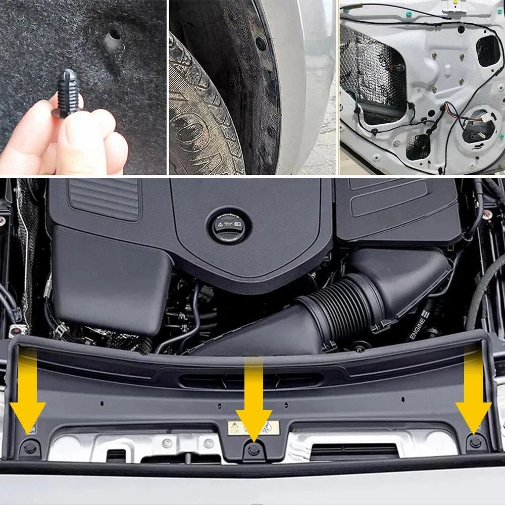 For Toyota 146PCS Fender Door Hood Bumper Trim Clip Retainer Fastener Assortment 6B93BC-57