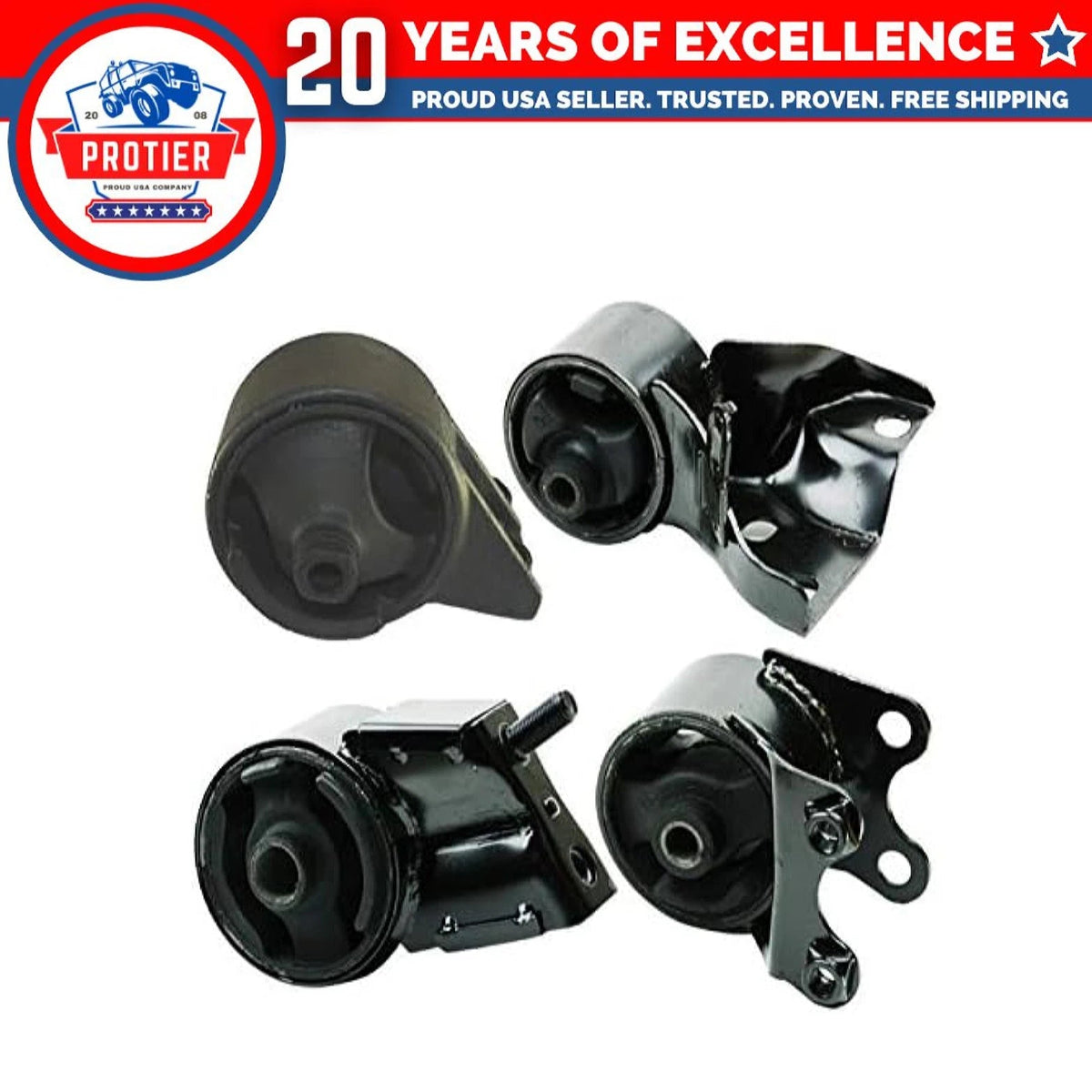 Fits 1989-1992 Ford Probe 2.2L AUTO w/o Turbo Motor & Transmission Mount Set 6B93BC-57