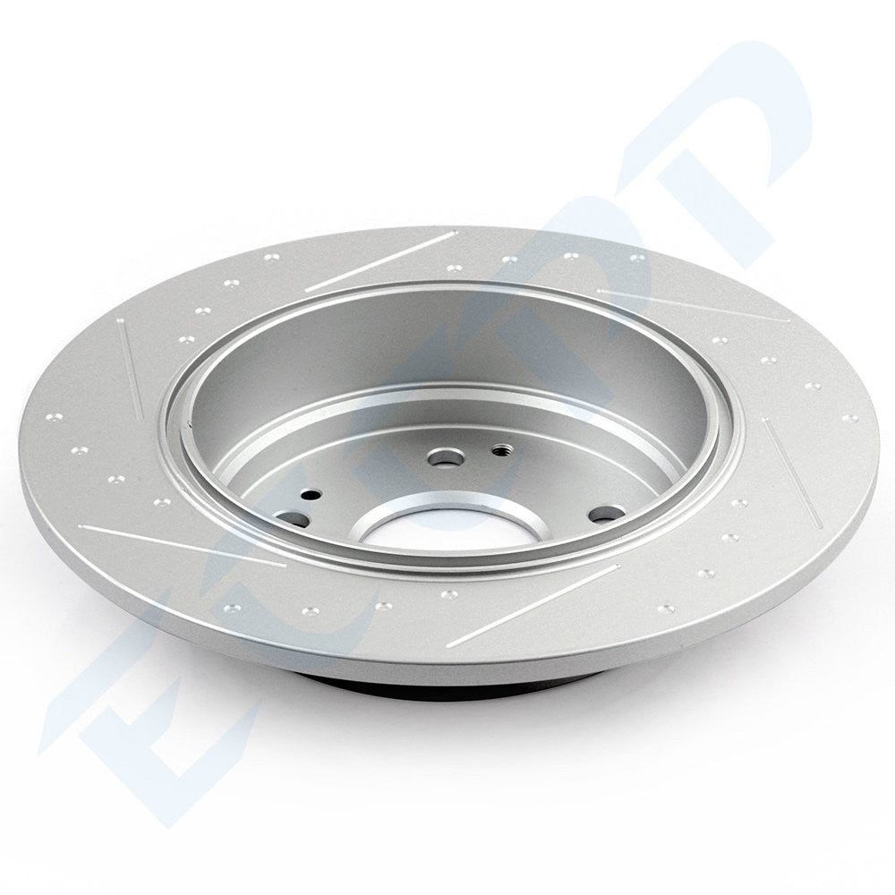 Rear Brake Rotors Slotted For ACURA TL 2004 - 2008 HONDA ELEMENT 2003 - 2011 6B93BC-57