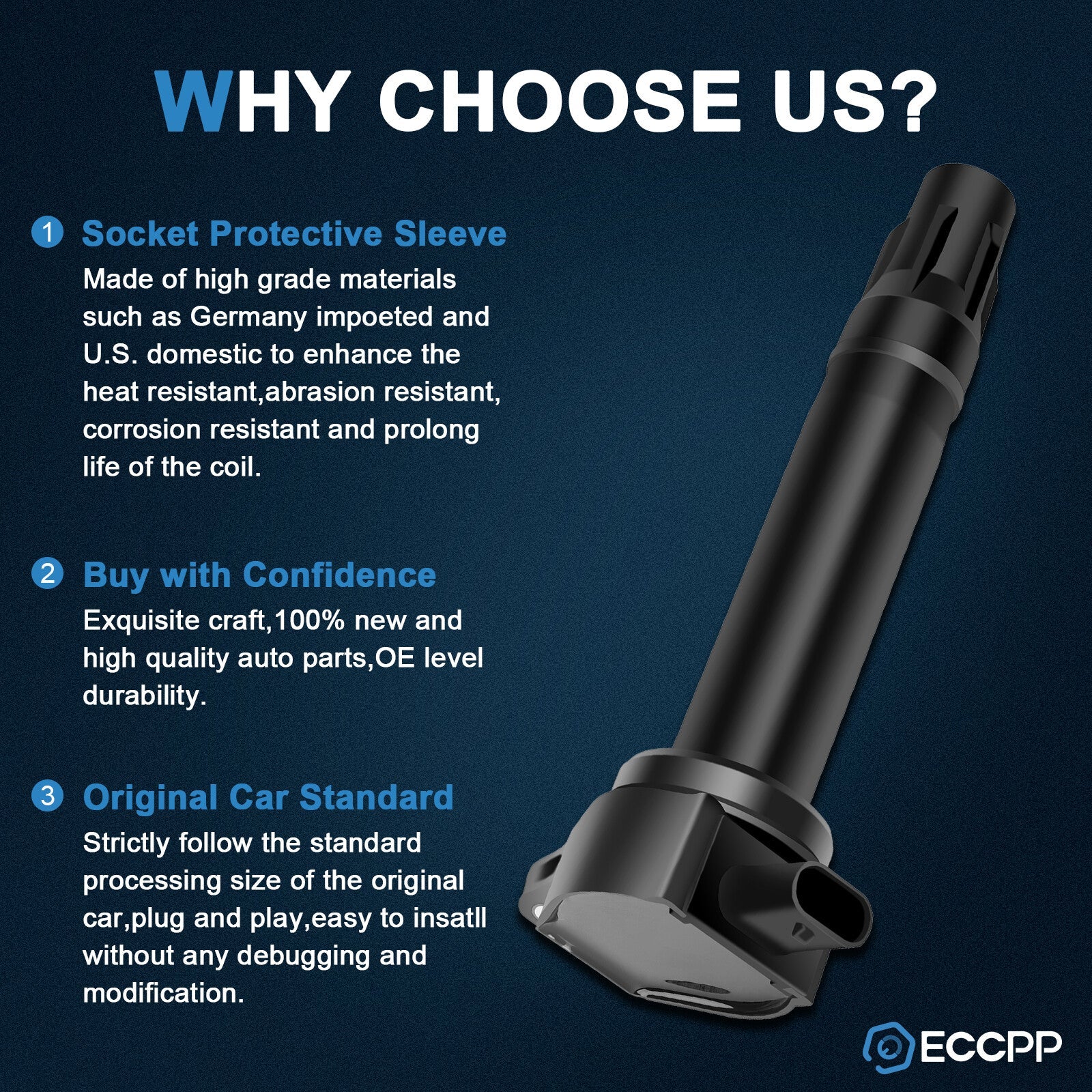 ECCPP 6 Ignition Coils For 08-10 Chrysler Town & Country Grand Caravan V6 4.0L 6B93BC-57