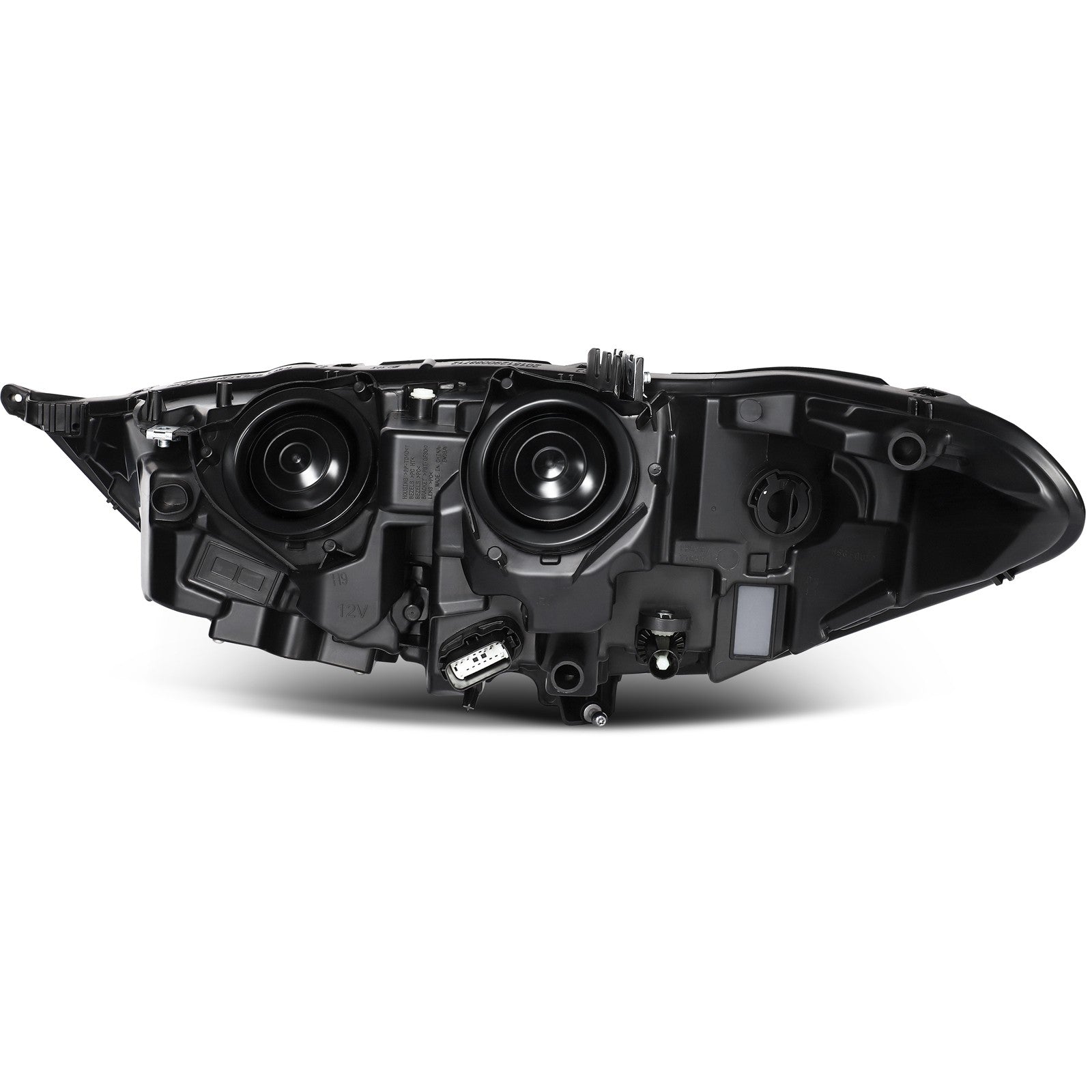 Right Side Headlight Assembly For 2017-2020 Ford Fusion Black w/Projector 6B93BC-57