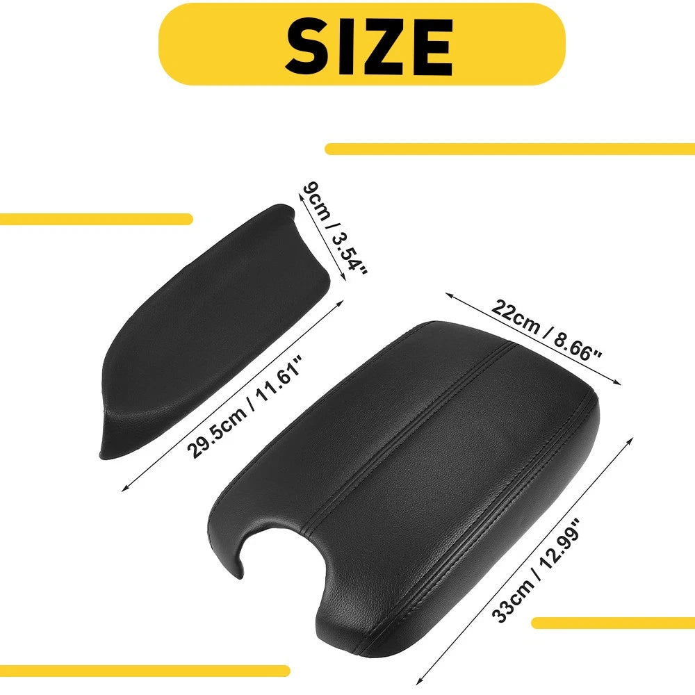 Door Armrest Hand Leather Arm Rest Cover & Base Lid For Honda Accord 2008-12 EOA 6B93BC-57