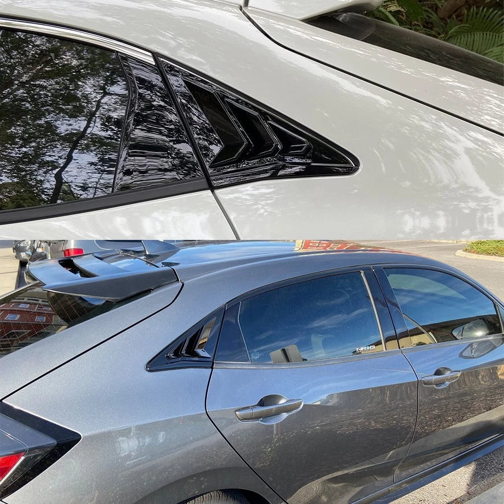 For Honda Civic Type R Hatchback 2017-2020 Rear Side Vent Window Louver Cover EA 6B93BC-57