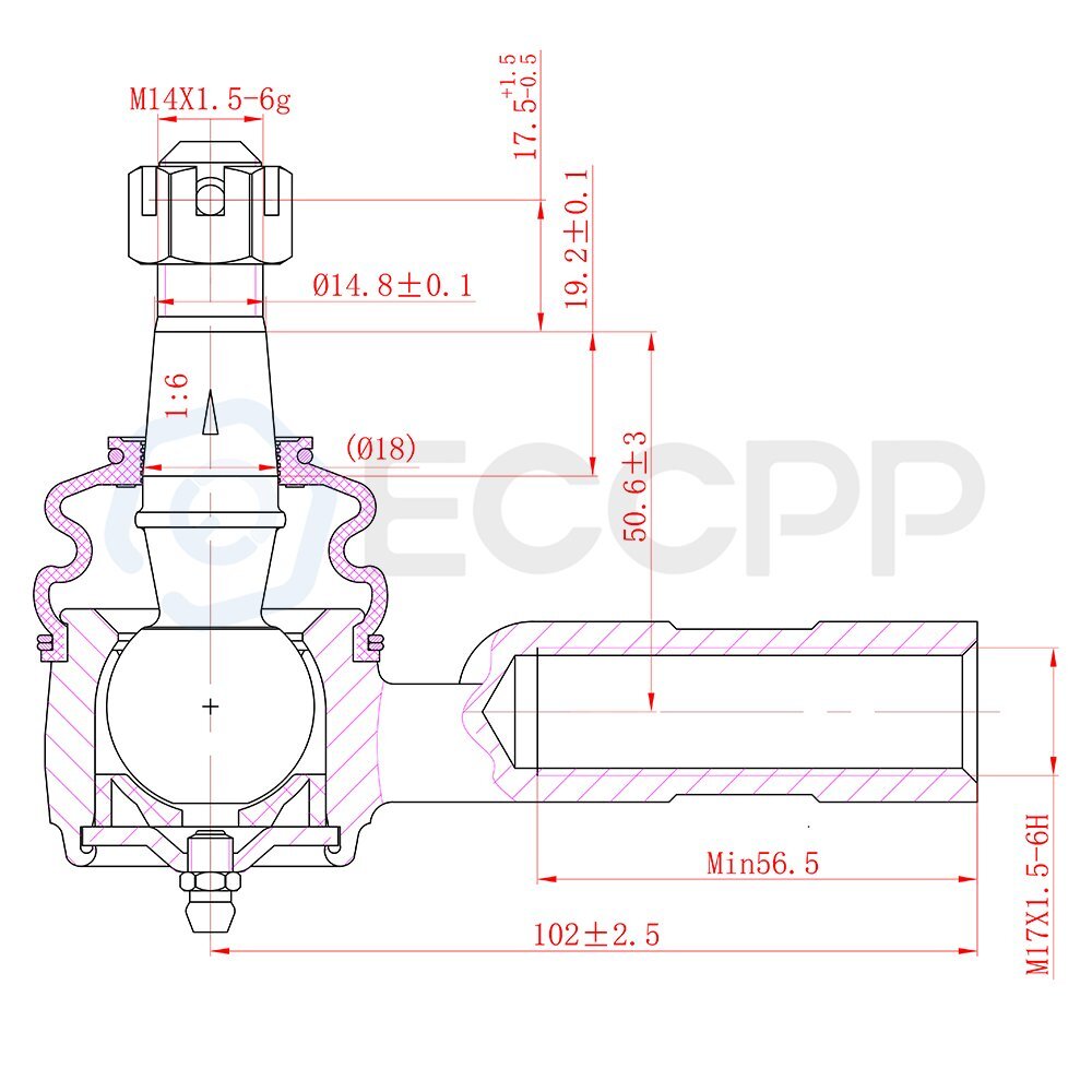 Fits 2006-10 Dodge Ram 1500 Steering Front 4PCS  Outer and Inner Tie Rod End Kit 6B93BC-57