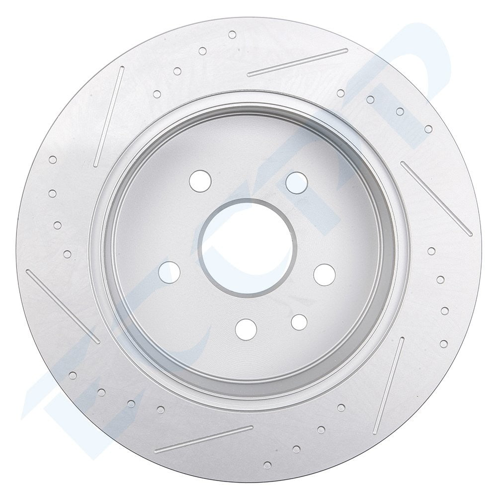 2Pcs Rear Slotted Brake Discs Rotors Fits Lexus GS300 GS400 GS430 IS300 SC430 6B93BC-57