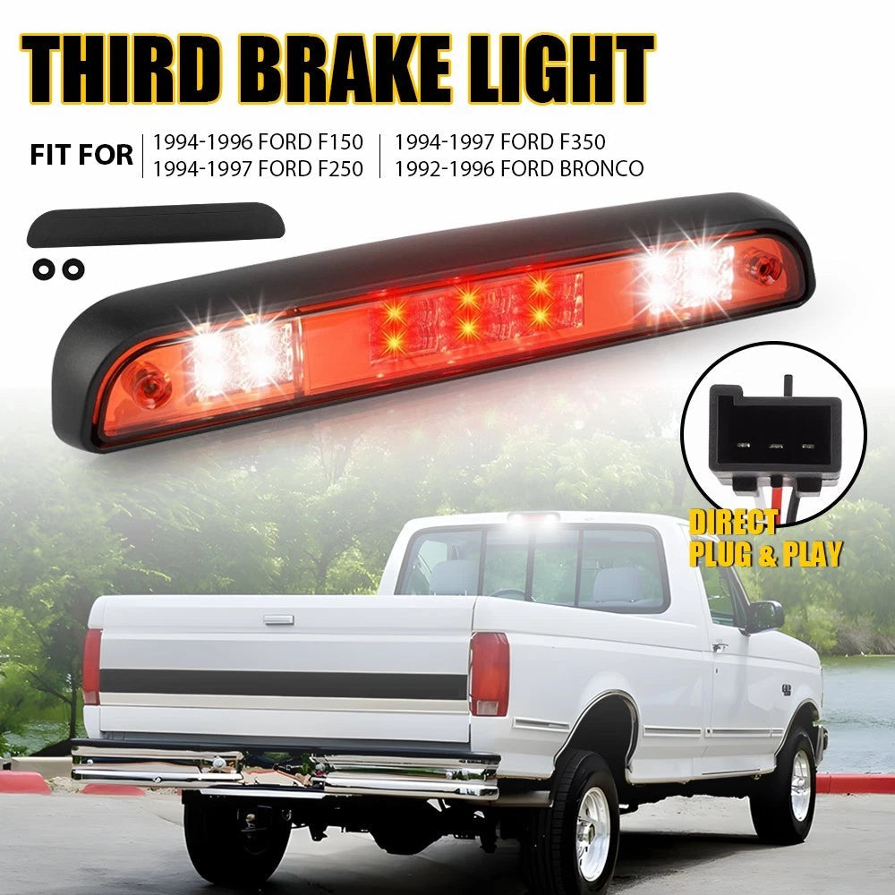 FOR 1992-1997 FORD BRONCO F150 F250 F350 THIRD 3RD TAIL BRAKE LIGHT CARGO LAMP A 6B93BC-57
