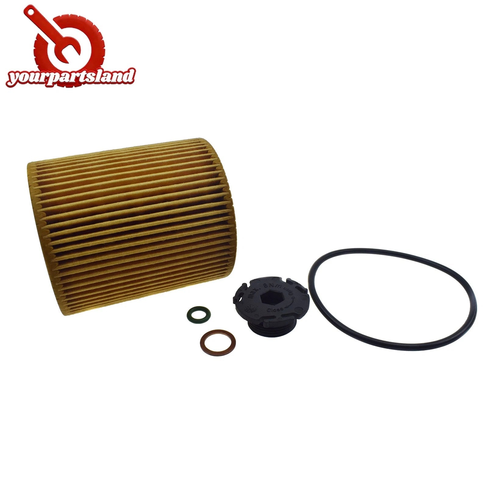 Oil Filter W/ Drain Plug O-Ring For BMW X6 X5 320i 328i 428i 11427525334 HU816x 6B93BC-57