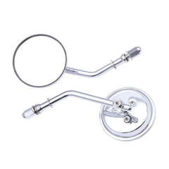 Chrome Round Motorcycle Rearview Mirrors For Harley Softail Dyna Bobber Chopper
