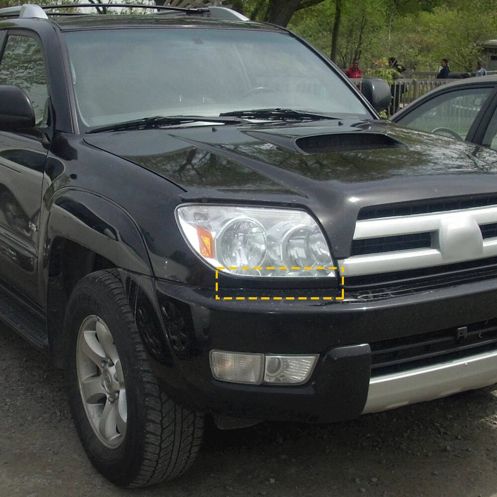 FRONT BUMPER GRILLE HEADLIGHT FILLER TRIM PANELS SET FOR 03-05 TOYOTA 4RUNNER EA 6B93BC-57