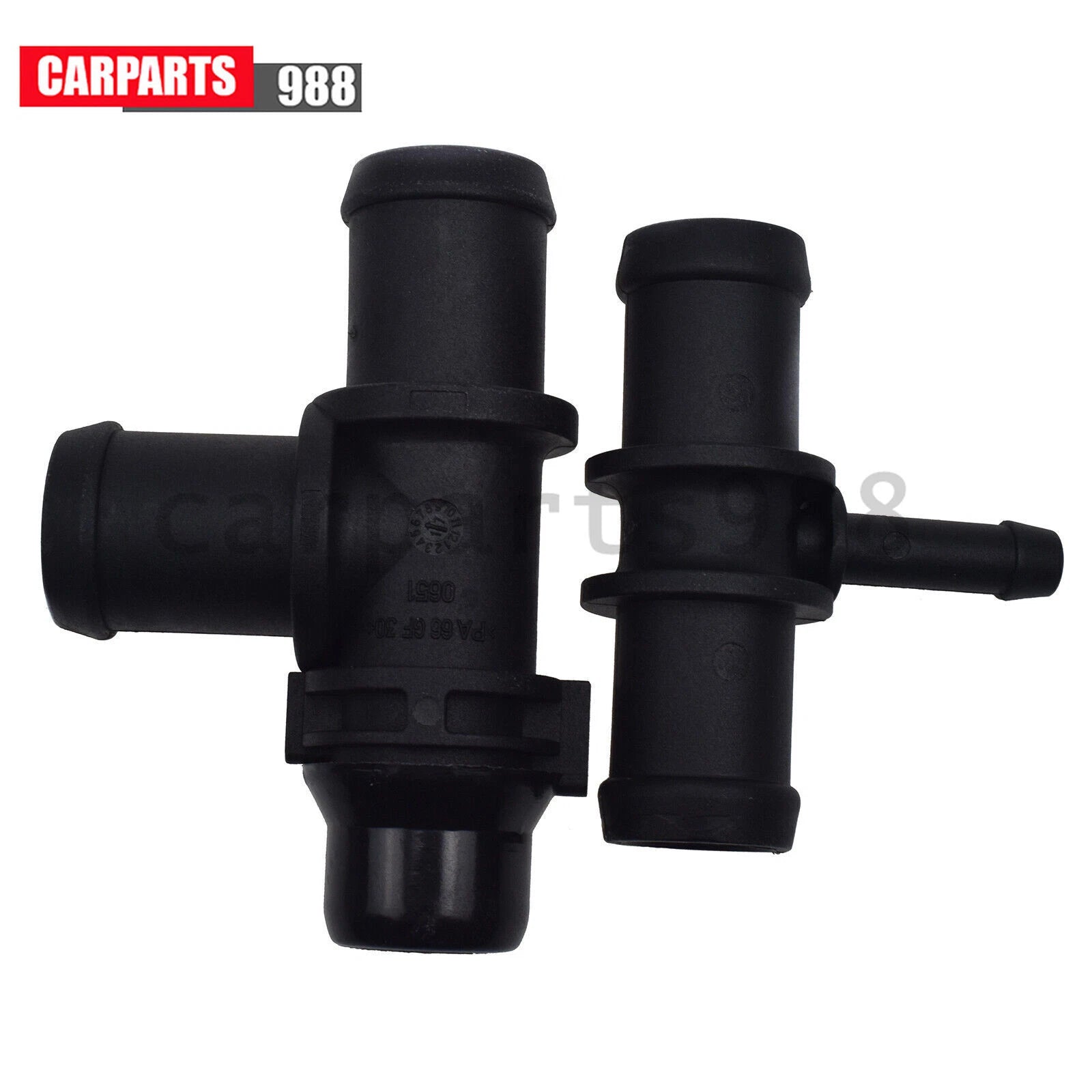 2Pcs Heater Hose Tee Connector for 2010-2013 Ford Transit Connect 2.0 9T1Z18472C 6B93BC-57