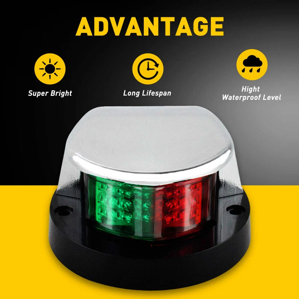 Boat Navigation Lights Red Green LED Marine Navigation Light Boat Bow Light EOA 6B93BC-57
