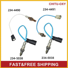 4pcs Front+Rear Oxygen Sensor For 2013-15 Ford Explorer 3.5L Only fit non Turbo 6B93BC-57