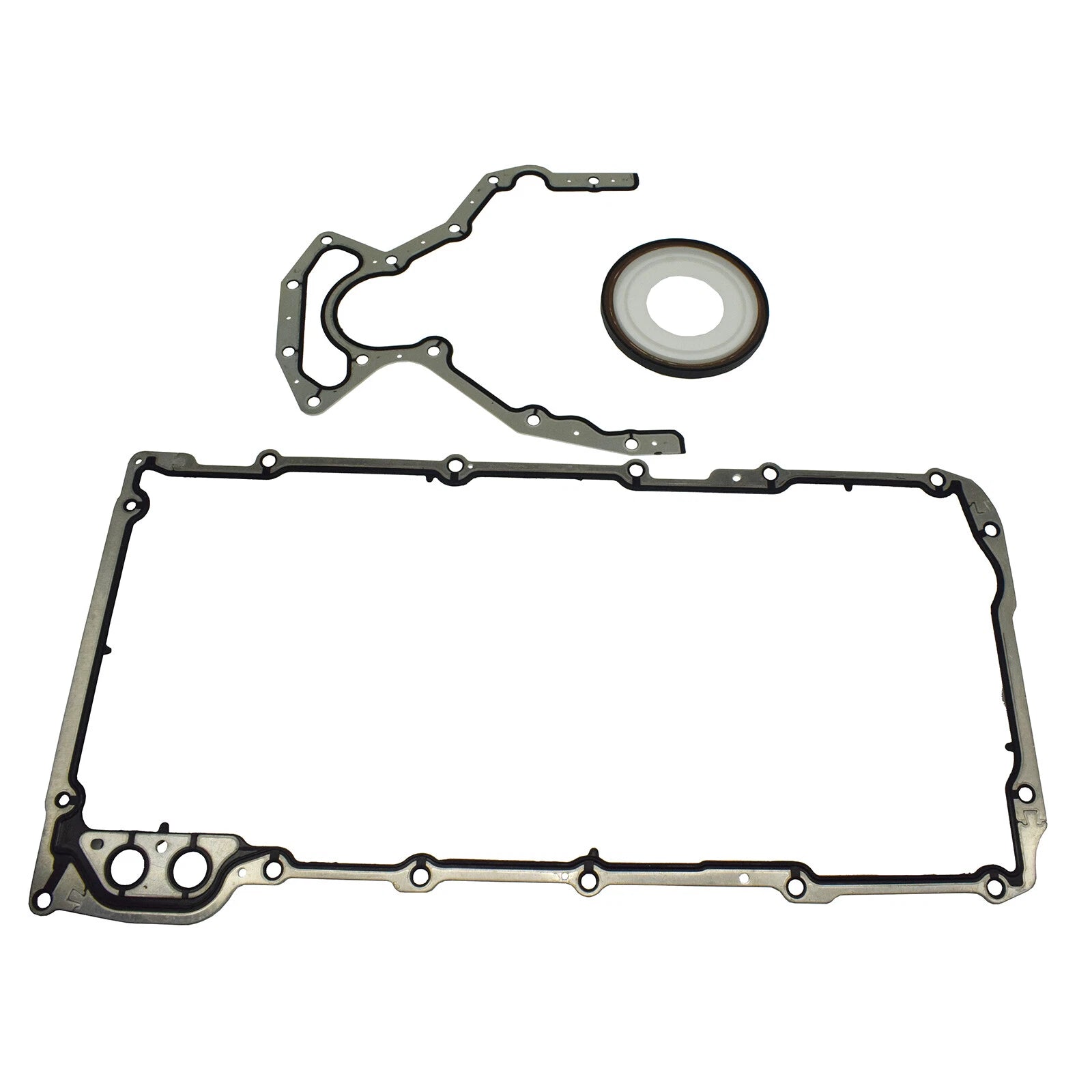 Engine Rear Main Seal & Oil Pan Gasket Set 3PC For CHEVY GMC 4.8 5.3 6.0 6.2L V8 6B93BC-57