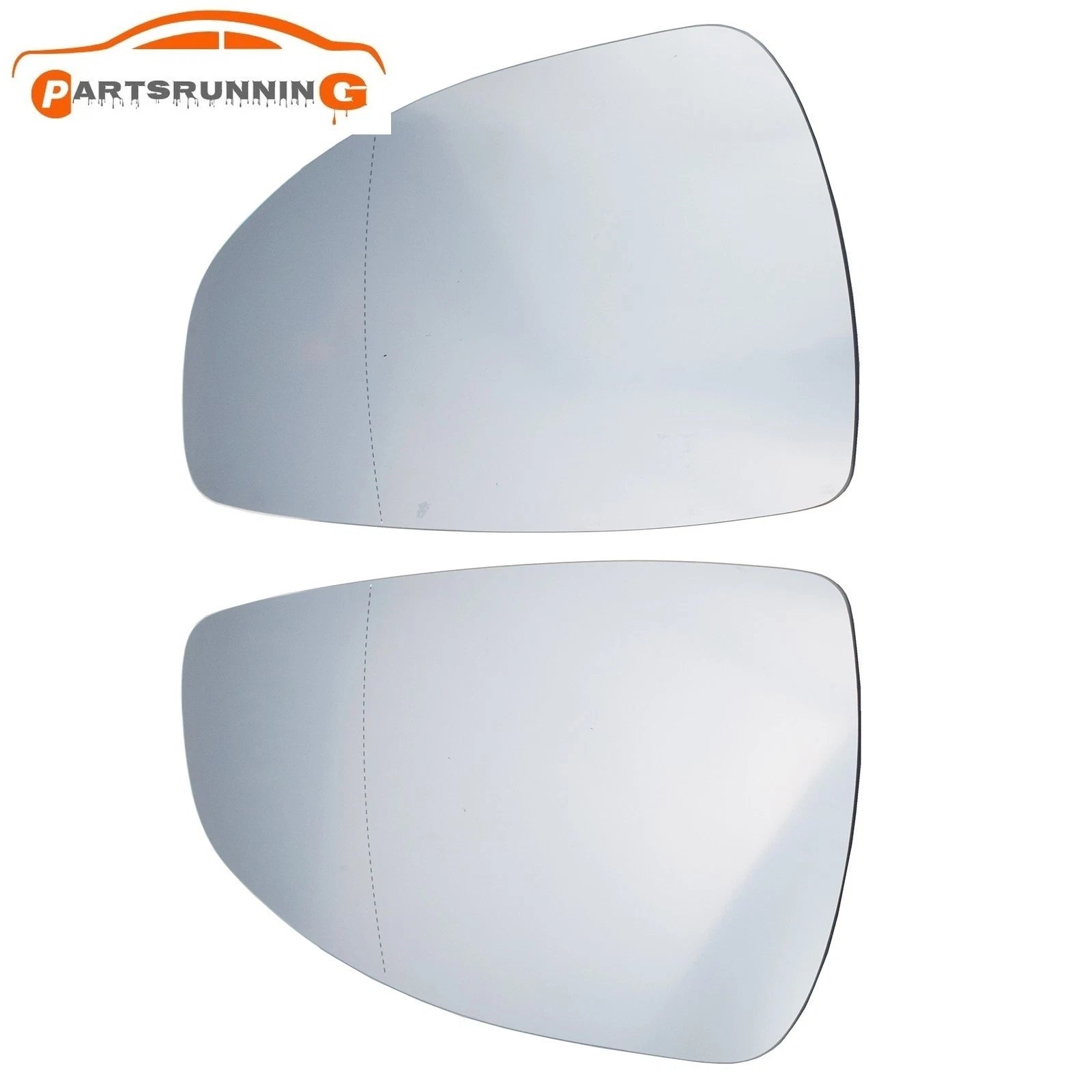 Pair Rearview Mirror Glass Heated for AUDI R8 2007-2015 TT 2006-2014 8J0857535D 6B93BC-57