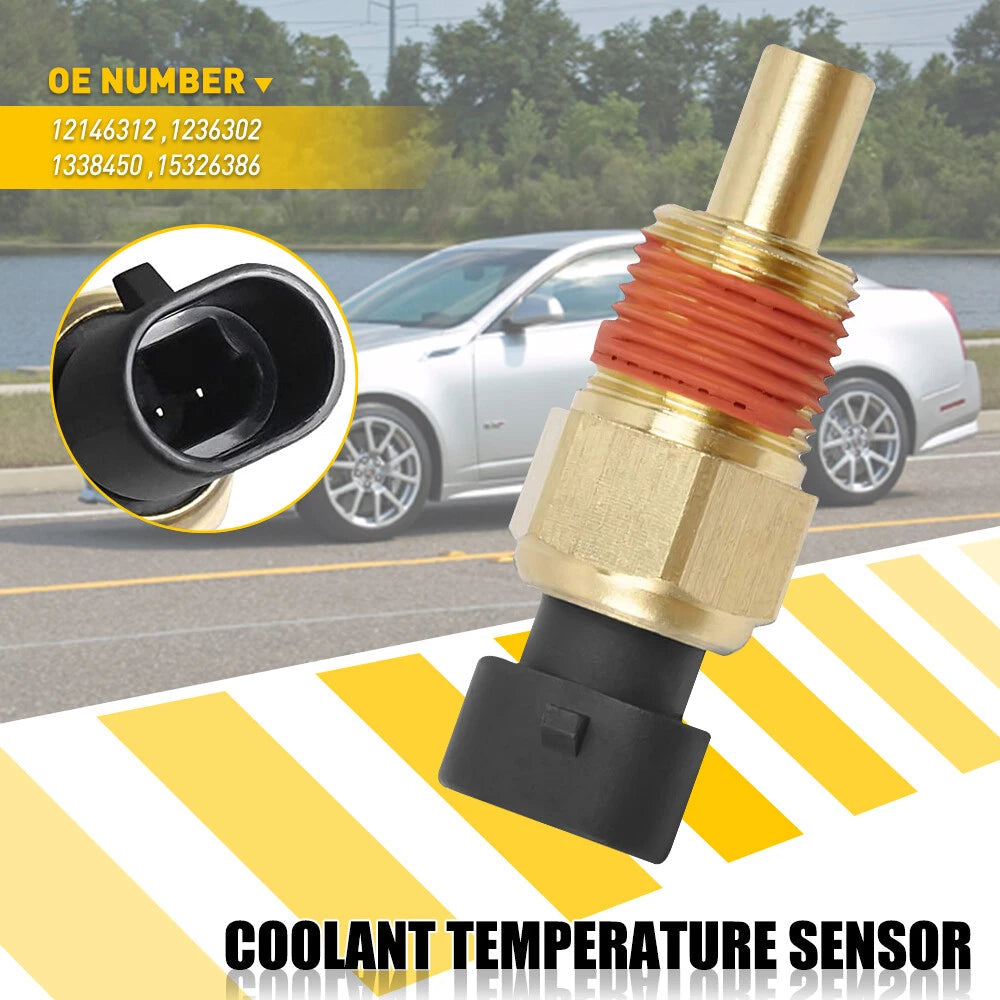 Coolant Temperature Sensor Water Sender Temp For GMC Chevrolet Cadillac Pontiac 6B93BC-57