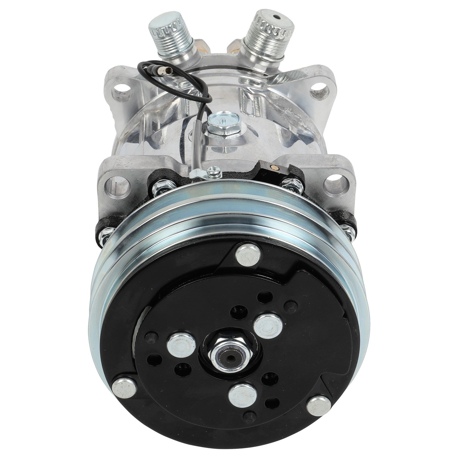 1x A/C Compressor with Clutch for Sanden 508 2-Groove V-Belt 6B93BC-57