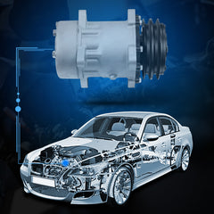 ECCPP A/C AC Compressor W/ Clutch For Peterbilt 357 8.9L 2001-2002 377 378 2000 6B93BC-57