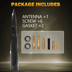 Carbon Fiber Bullet Antenna 50 Cal For Chevy Silverado 1500/2500/3500/GMC Sierra 6B93BC-57
