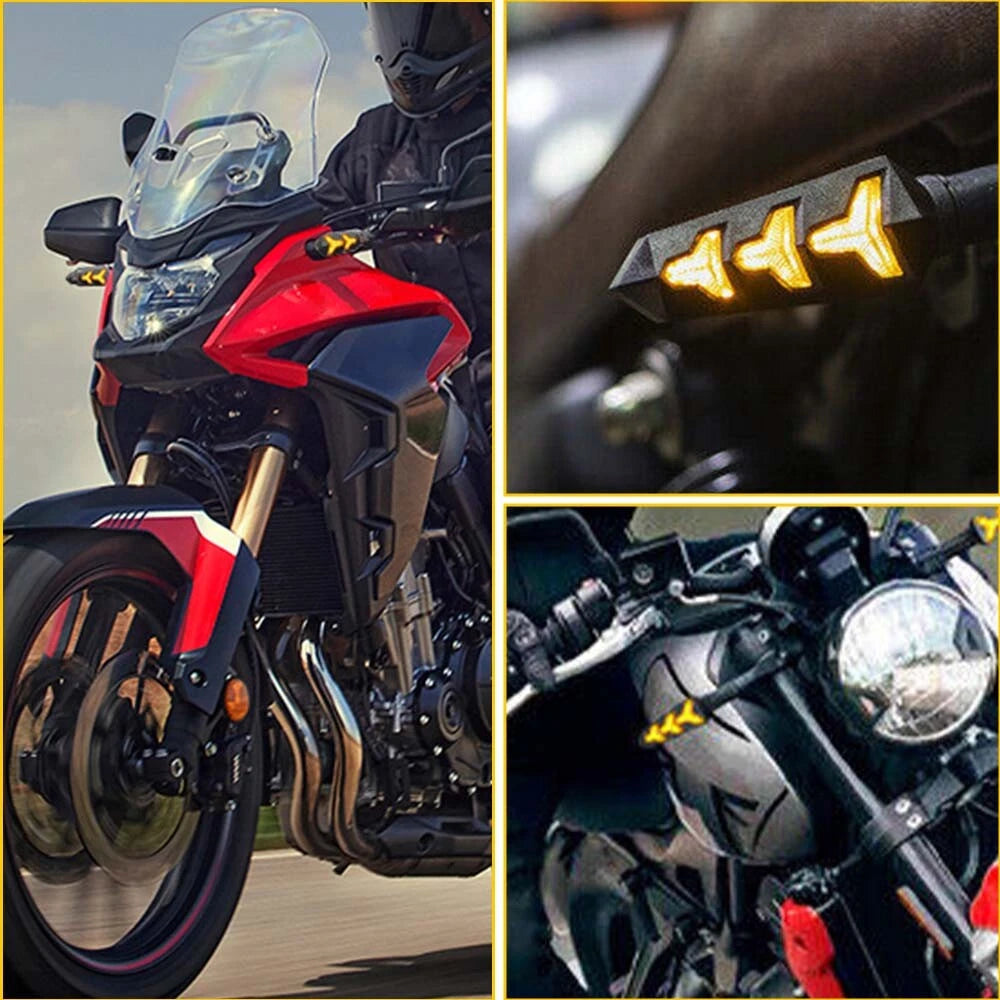 LED Motorcycle Turn Signals Blinker Lights Amber For Suzuki DRZ400s DRZ400sm 6B93BC-57