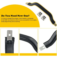 2pc Automotive Interior Door Handle Pull Fit for Jeep CJ5 CJ7 Wrangler 55009801K 6B93BC-57