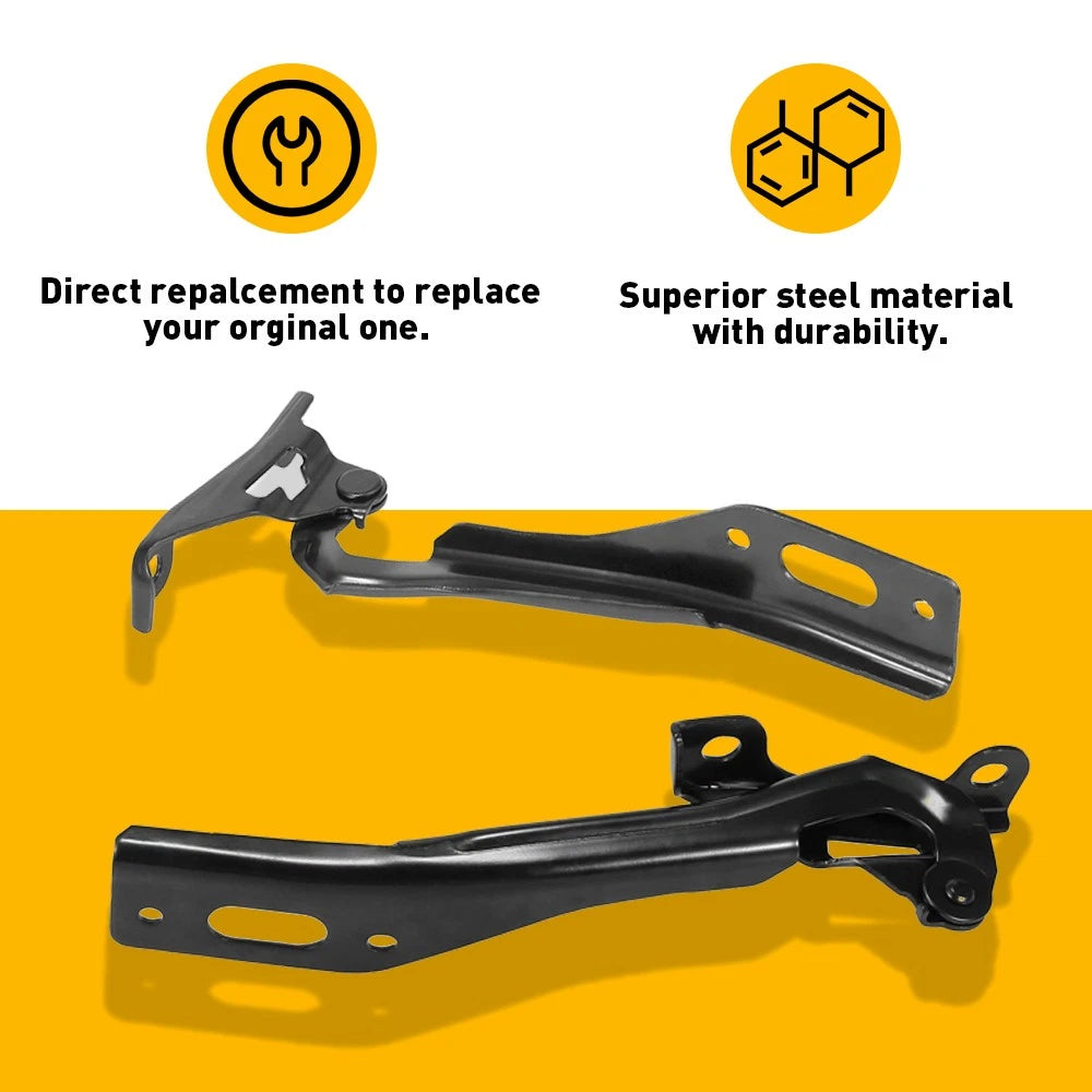 2x Front Hood Hinges Left Driver Right Passenger Side For 2012-15 Honda Civic EA 6B93BC-57
