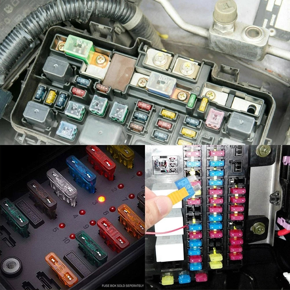 220pcs Micro Low Profile Blade Fuse Mini Assortment Set Fits Car Boat SUV 2-35A 6B93BC-57