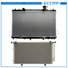 Aluminum Radiator & AC Condenser Cooling Kit For 2004-2006 Toyota Camry 2.4L l4 6B93BC-57