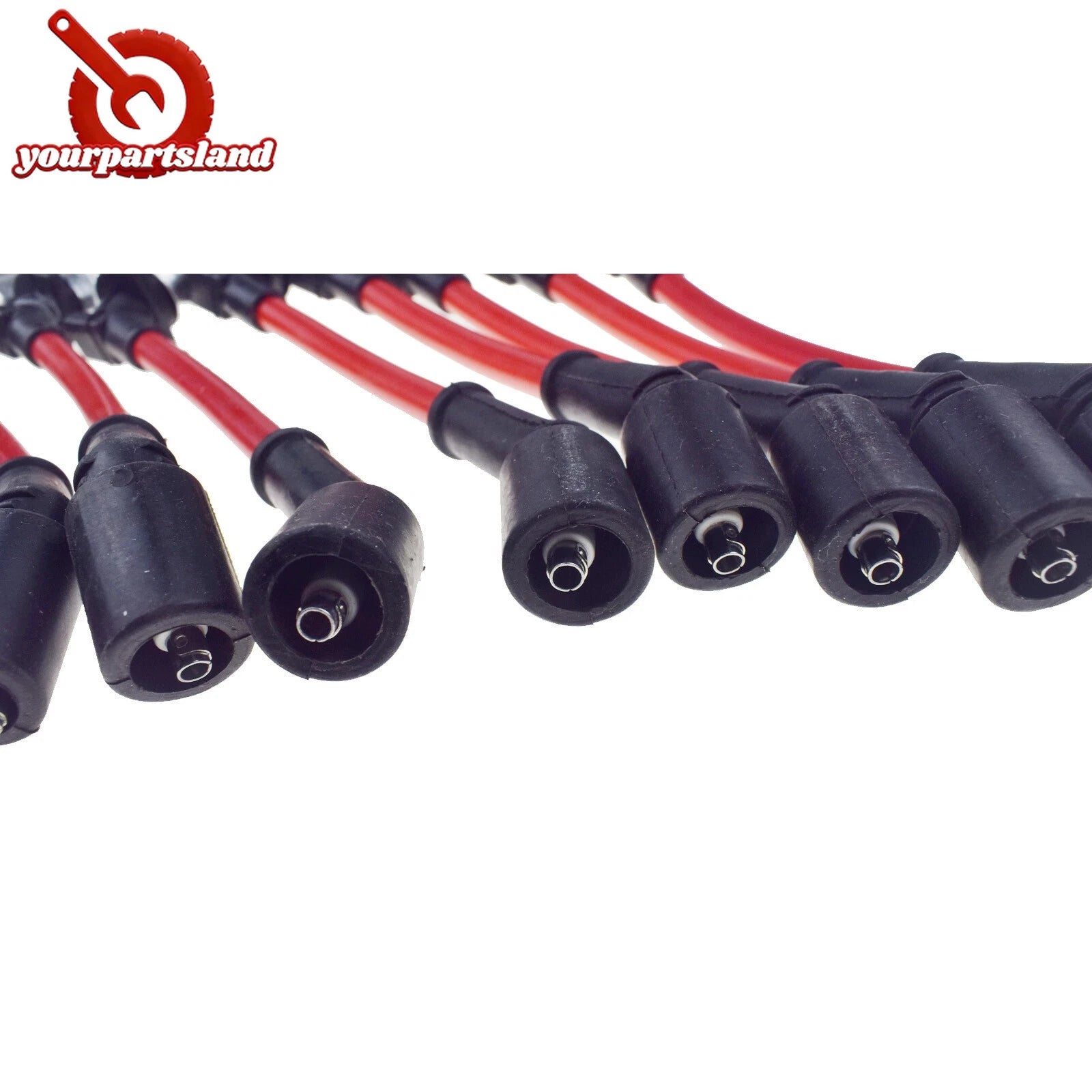 10mm Spark Plug Ignition Wires Set 8PCS for Chevy GMC Silverado Sierra V8 48322R 6B93BC-57