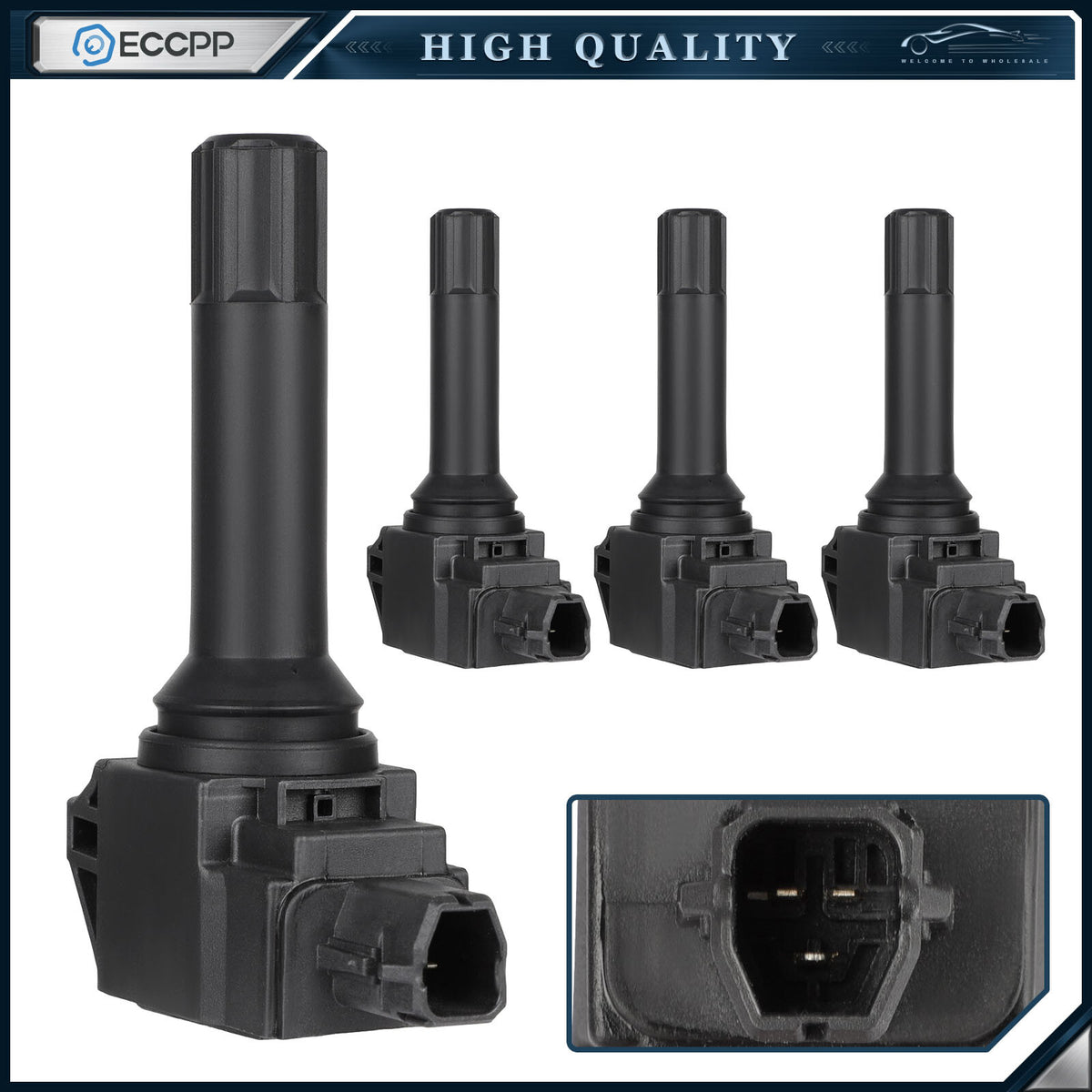 ECCPP 4 Ignition Coils For 2016-2017 Subaru Crosstrek 2017-2018 Forester 2.0L H4