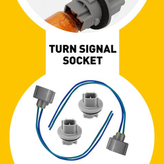 Turn Signal Corner Light Socket w/ Pigtail For Toyota Tacoma Prius Prius C EOA 6B93BC-57