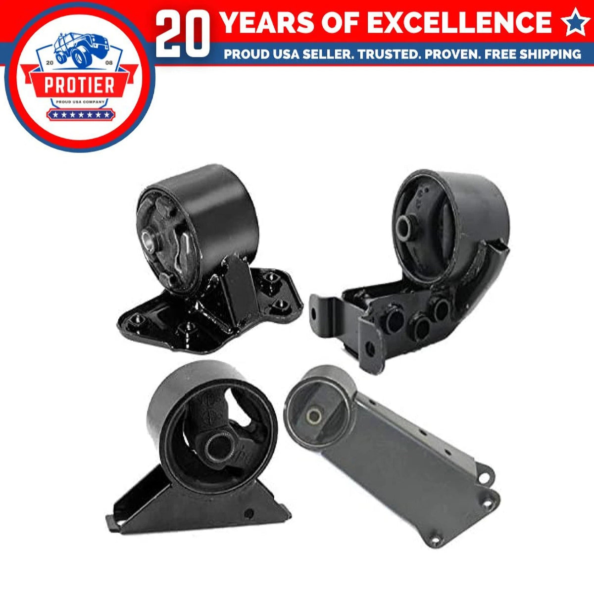Fits 1995-1996 Hyundai Accent 1.5L SOHC AUTO Trans Motor & Trans Mount Set 4PCS 6B93BC-57