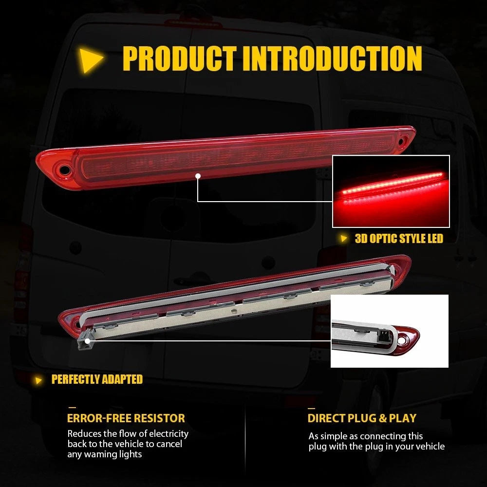 LED Center 3rd Brake Light Third Stop Lamp For 2006-2019 Mercedes Sprinter 906 A 6B93BC-57