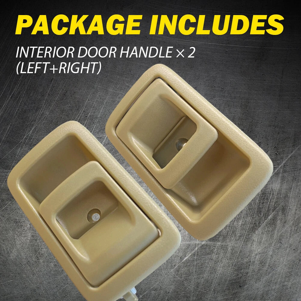 Interior Door Handle For 2001-2004 Toyota Tacoma 96-2002 4Runner Set of 2 Beige 6B93BC-57