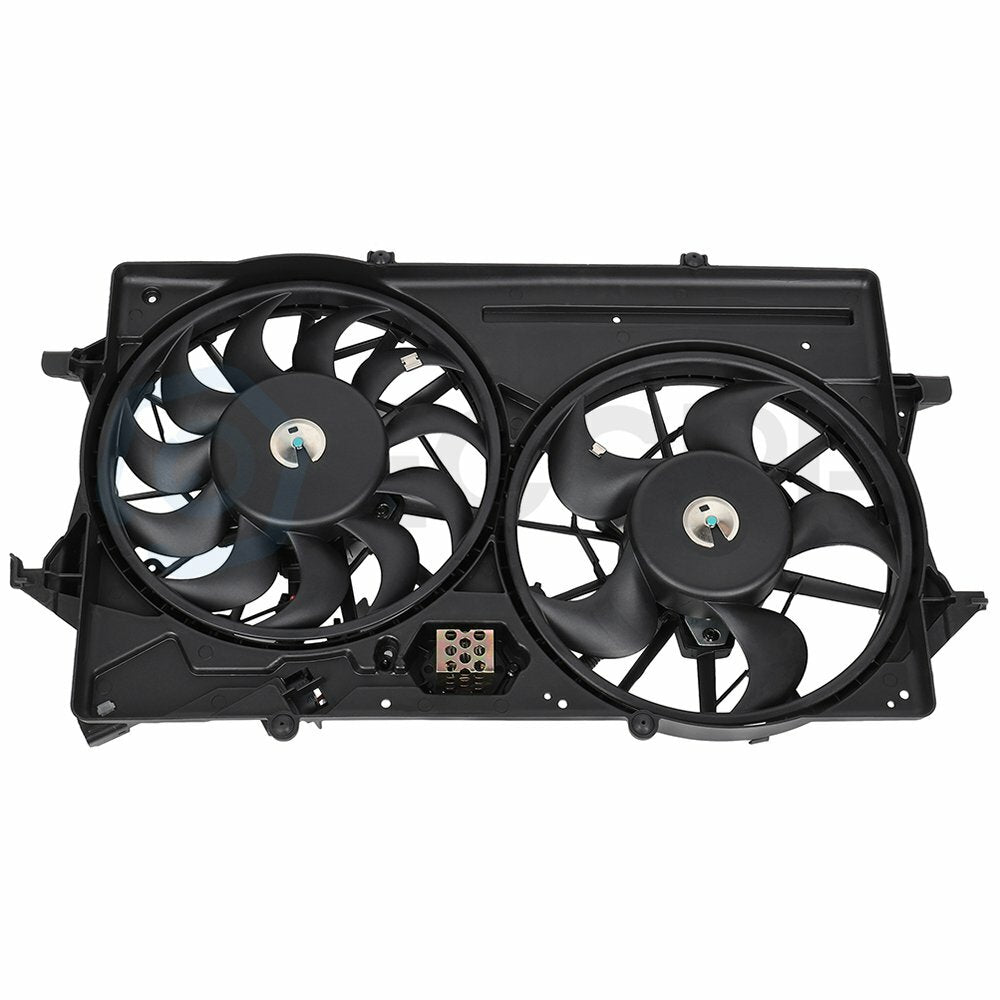 Radiator Condenser Cooling Fan Assembly For 2000 2001-2004 Ford Focus 674-00749 6B93BC-57