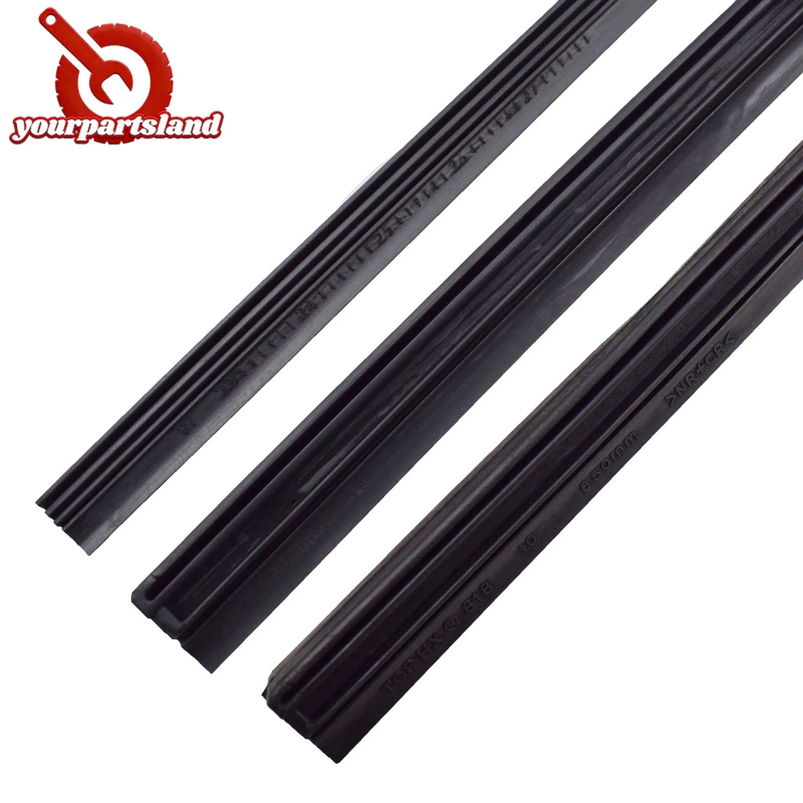 For Honda Pilot 2016-2022 Rubber Front Rear Wiper Inserts Set 3PCS 76622-SMA-004 6B93BC-57